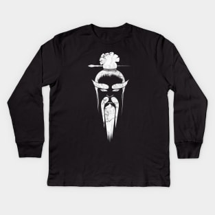 Kung Fu Master (No Words) Kids Long Sleeve T-Shirt